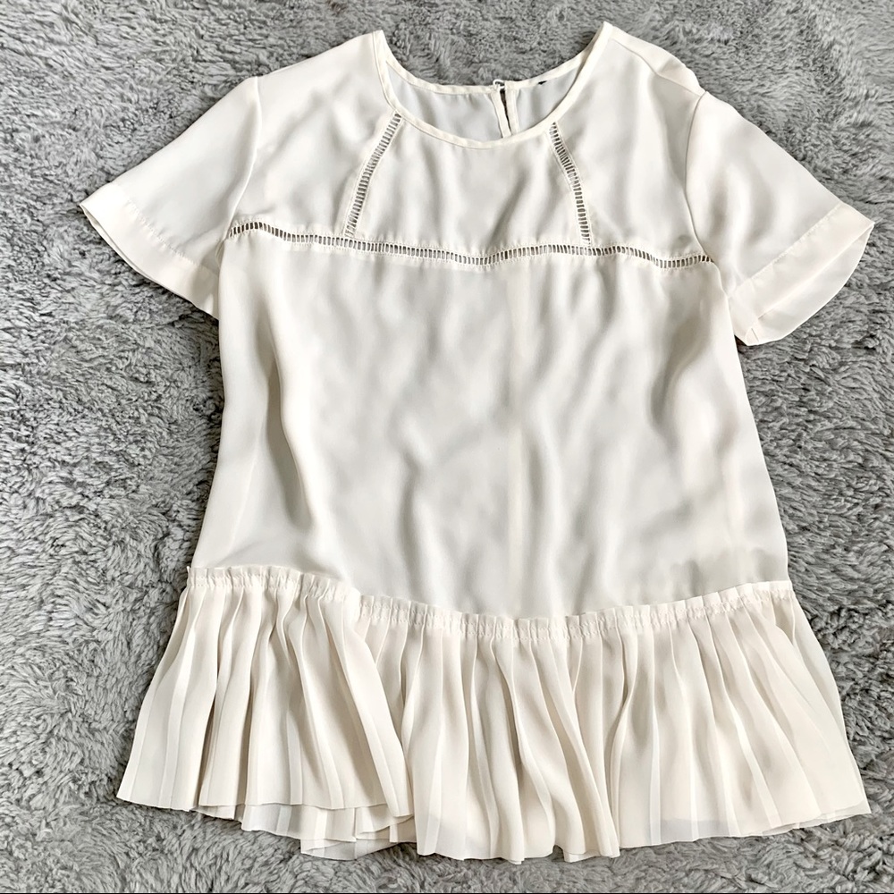 Banana Republic | White Cutout Blouse